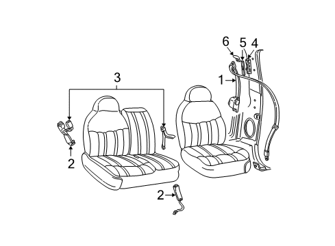 2005 Ford Expedition Seat Belt Diagram