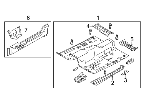 2021 Ford Mustang Floor Diagram 2 - Thumbnail