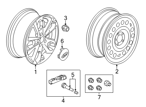 2014 Ford Transit Connect Wheels Diagram