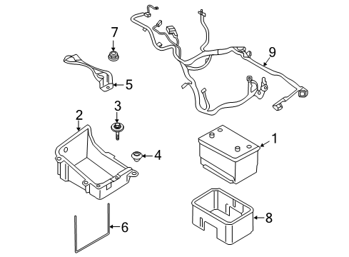 2018 Ford F-250 Super Duty Battery Diagram