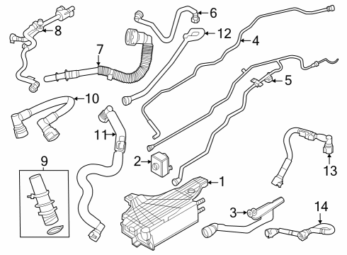 2022 Lincoln Aviator Solenoid Valve Diagram for L1MZ-9D333-A