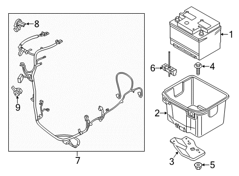 2022 Ford Mustang Battery Diagram