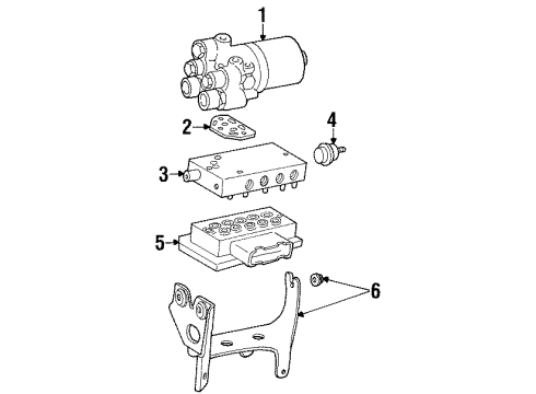 1996 Lincoln Town Car Anti-Lock Brakes Diagram 1 - Thumbnail