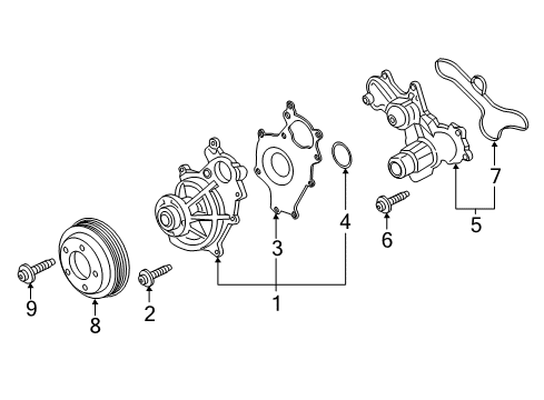 2015 Ford Expedition Water Pump Diagram