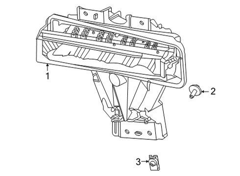 2020 Ford F-250 Super Duty Fog Lamps Diagram 2 - Thumbnail