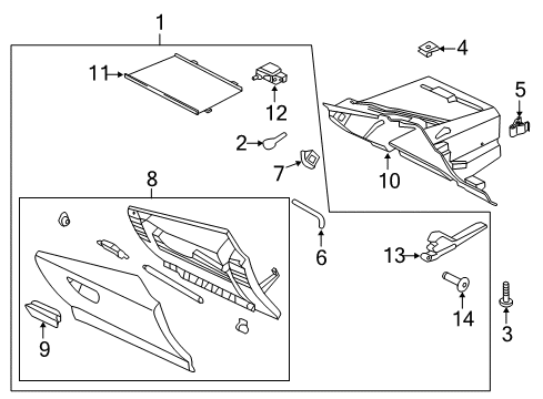 2013 Ford Escape Glove Box Diagram
