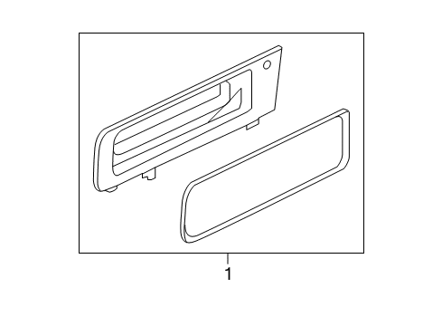 2009 Ford Expedition Quarter Panel - Glass & Hardware Diagram