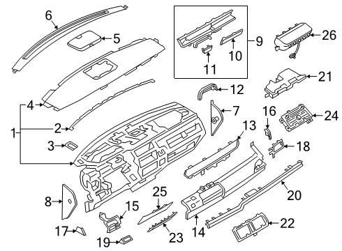 2023 Lincoln Navigator Lock Diagram for ML3Z-1506072-D