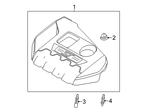 2015 Ford Focus Engine Appearance Cover Diagram