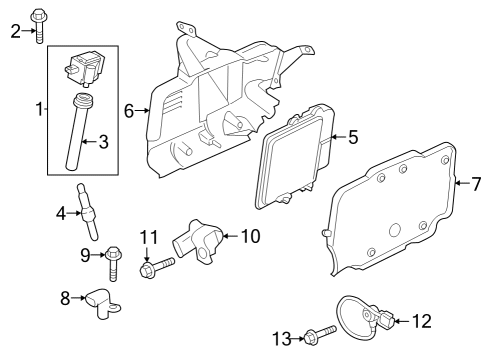 2023 Ford Escape Boot Diagram for P2GZ-12A402-A