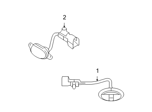 2013 Ford F-150 Marker & Signal Lamps Diagram