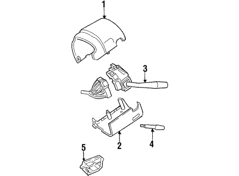 2000 Mercury Villager Headlamp Switch Diagram for YF5Z-11654-AAB
