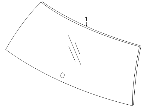2009 Ford Taurus X Lift Gate - Glass & Hardware Diagram