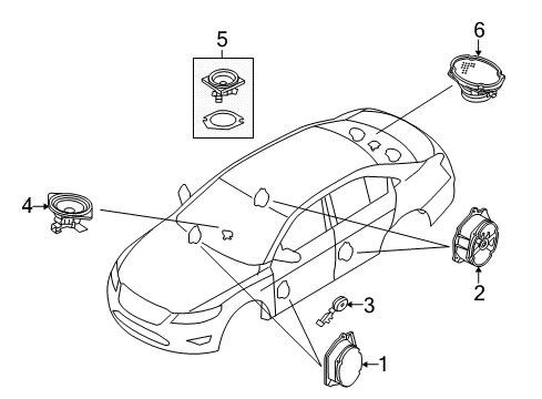 2013 Ford Taurus Sound System Diagram 5 - Thumbnail