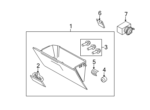 2014 Ford F-250 Super Duty Glove Box Diagram