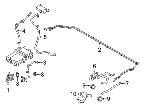 2022 Ford Mustang Mach-E Hoses & Lines Diagram