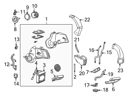 2005 Mercury Monterey Auxiliary Heater & A/C Diagram