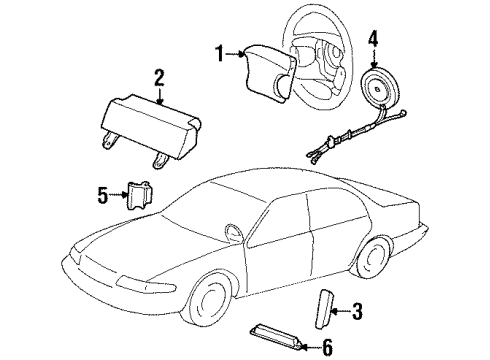 1999 Mercury Cougar Control Module Diagram for F8RZ-14B321-KA