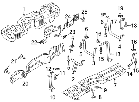 2020 Ford F-250 Super Duty Shield Diagram for HC3Z-9B007-F