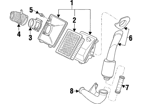 1999 Mercury Sable Air Intake Diagram