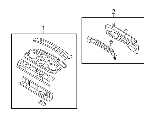 2006 Lincoln Zephyr Rear Body Diagram