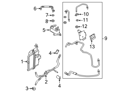 2018 Lincoln MKZ Trans Oil Cooler Diagram 3 - Thumbnail