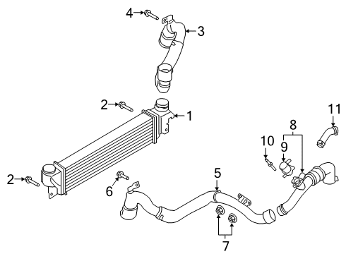 2020 Lincoln Nautilus Intercooler Diagram 1 - Thumbnail