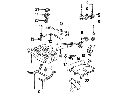1993 Mercury Tracer Fuel Supply Diagram