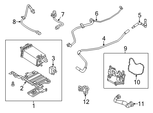 2014 Ford Special Service Police Sedan Emission Components Diagram