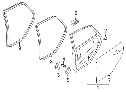 2015 Ford Focus Rear Door Diagram