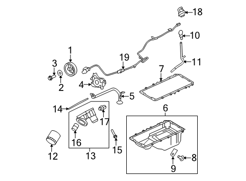 2010 Ford F-150 Engine Parts & Mounts, Timing, Lubrication System Diagram 7 - Thumbnail