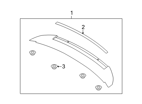 2013 Ford Mustang Rear Spoiler Diagram 2 - Thumbnail