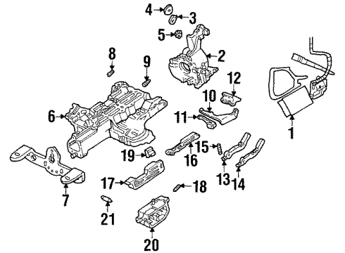 1998 Ford Crown Victoria Housing & Components Diagram