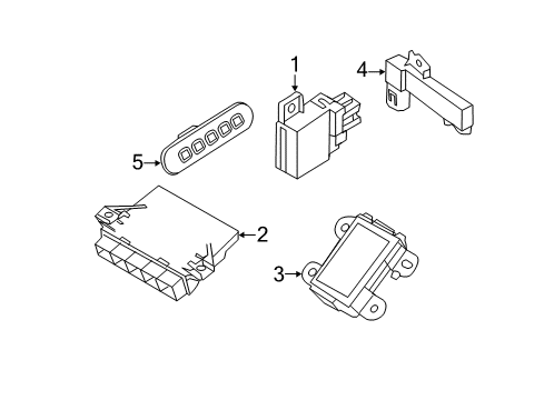 2012 Lincoln MKX Keyless Entry Components Diagram