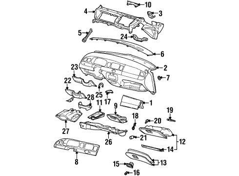 1998 Lincoln Town Car Automatic Temperature Controls Diagram