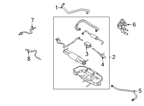 2005 Ford Mustang Emission Components Diagram 2 - Thumbnail