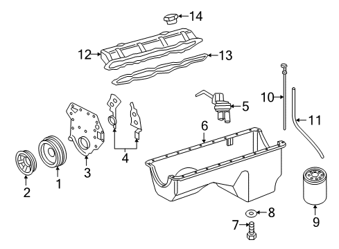 1995 Ford E-350 Econoline Club Wagon Diesel Fuel Supply Diagram