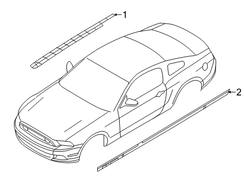 2014 Ford Mustang Stripe Tape Diagram 5 - Thumbnail