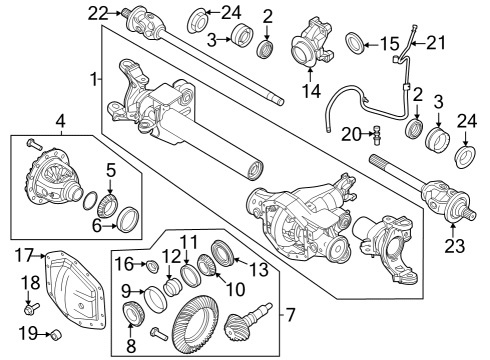 Cover Bolt Diagram for F6UZ-4346-AA