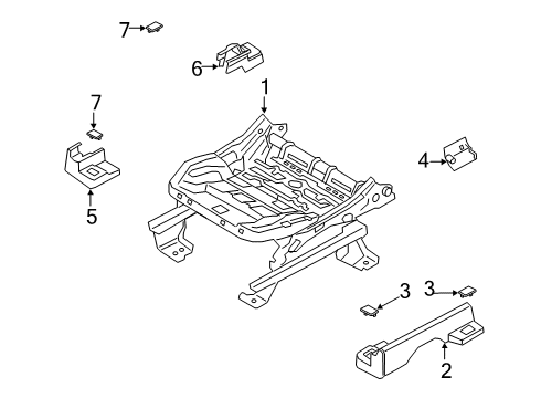 2022 Ford Escape Tracks & Components Diagram 1 - Thumbnail