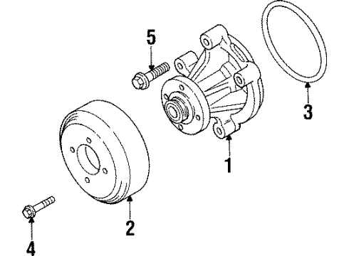 1995 Lincoln Mark VIII Water Pump Diagram