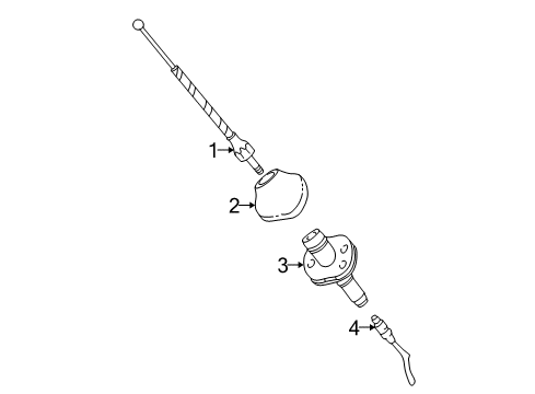 2004 Ford F-150 Heritage Antenna & Radio Diagram