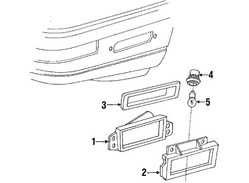 1993 Mercury Cougar Bulbs Diagram