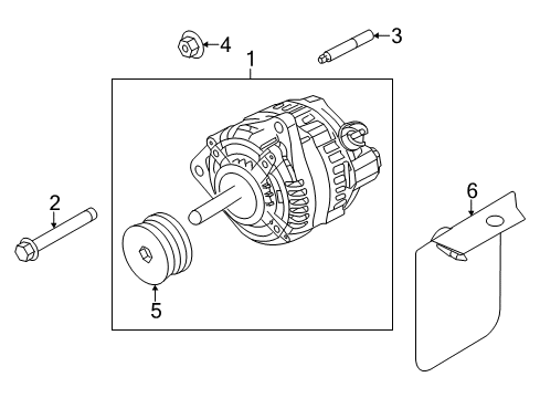 2013 Ford Mustang Alternator Diagram 3 - Thumbnail