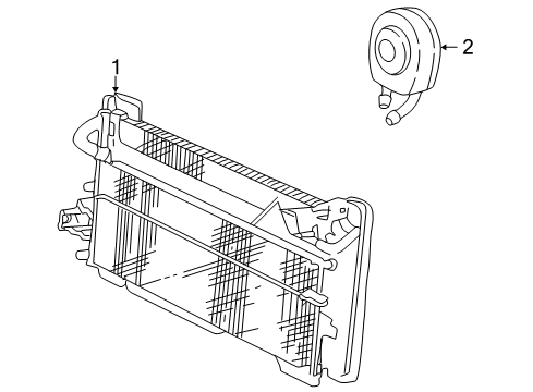 2003 Ford Thunderbird Oil Cooler, Power Steering Oil Cooler Diagram
