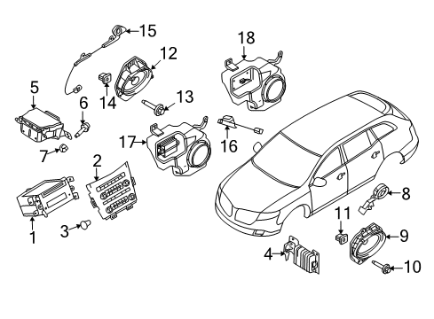 2012 Lincoln MKT Sound System Diagram