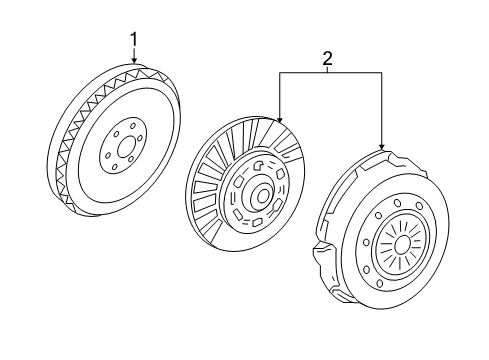 2023 Ford Mustang Flywheel Diagram for JR3Z-6477-C