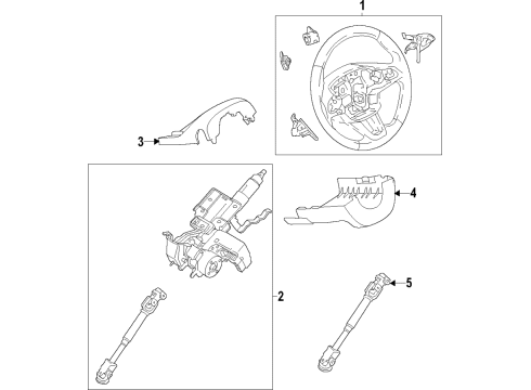 2022 Ford EcoSport Steering Column & Wheel, Steering Gear & Linkage Diagram 1 - Thumbnail