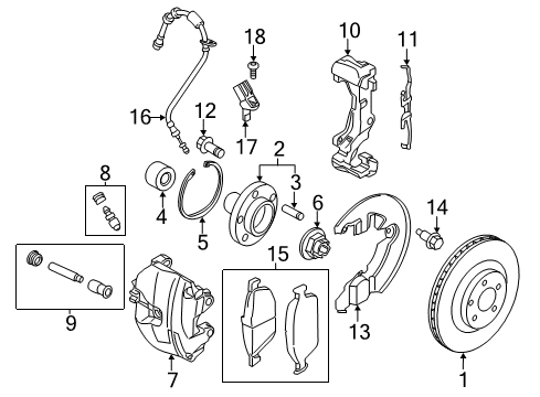 2014 Ford Transit Connect Brake Components Diagram