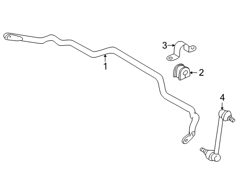 2005 Ford Escape Stabilizer Bar & Components - Front Diagram